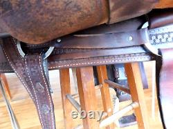 Dakota 16 Hard Seat Ranch A-Fork Western Roping Saddle 209AF