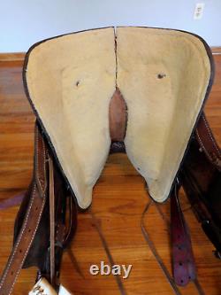 Dakota 16 Hard Seat Ranch A-Fork Western Roping Saddle 209AF