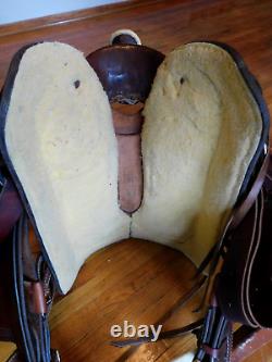 Dakota 16 Hard Seat Ranch A-Fork Western Roping Saddle 209AF