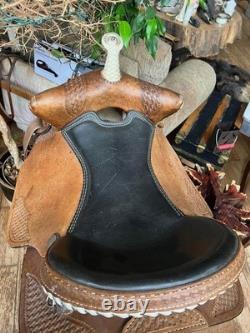 Dakota 350L 16 in Brown Leather Pleasure Trail Saddle Traditional