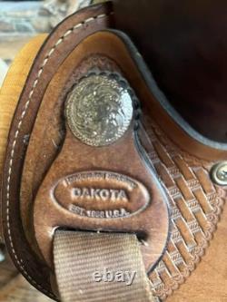 Dakota 350L 16 in Brown Leather Pleasure Trail Saddle Traditional