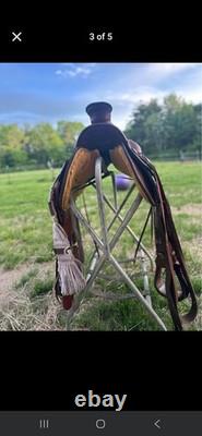 Dakota Wade 15 in Traditional Brown Leather Western Horse Saddle