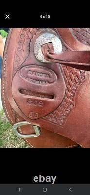 Dakota Wade 15 in Traditional Brown Leather Western Horse Saddle