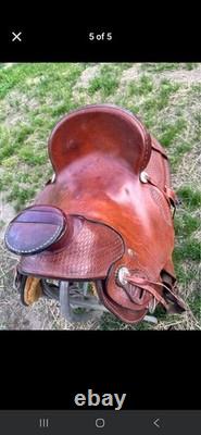 Dakota Wade 15 in Traditional Brown Leather Western Horse Saddle