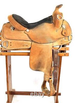 Dakota Western Roughout Leather Training Saddle Full QH Bars 16 Seat Made USA