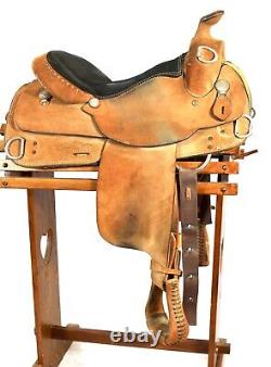 Dakota Western Roughout Leather Training Saddle Full QH Bars 16 Seat Made USA