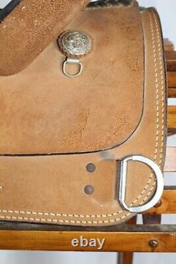 Dakota Western Roughout Leather Training Saddle Full QH Bars 16 Seat Made USA