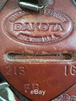 Dakota western flex tree trail saddle 16 seat model 213