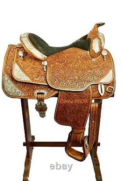 Dale Chavez Western Show Saddle Silver WithGold Trim 16 Seat FQHBars Mint