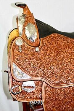 Dale Chavez Western Show Saddle Silver WithGold Trim 16 Seat FQHBars Mint