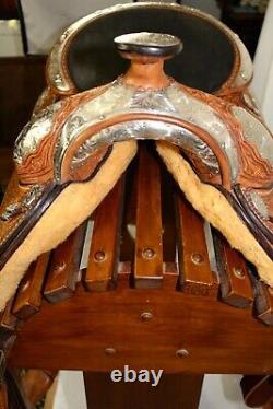 Dale Chavez Western Show Saddle Silver WithGold Trim 16 Seat FQHBars Mint