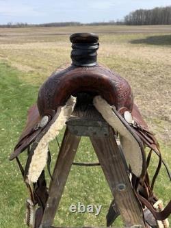 Dale Fredricks 16 Roping Ranch Saddle withcinches and headstall