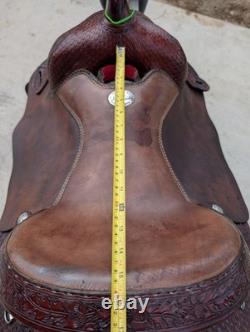 Dale Fredricks reining western saddle 16 leather rough out