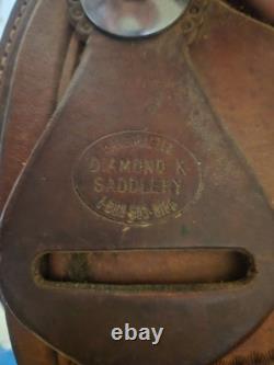 Diamond K 17 western saddle