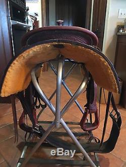 Don Rich Reined Cow Horse/Ranch Horse Saddle, 16 Seat, 2 Pairs Of Fenders