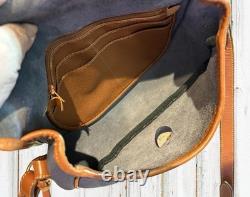 Dooney Bourke Air Force Blue Large Cavalry Trooper Saddle Shoulder Bag Vintage