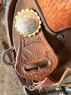 Double J Saddlery Barrel Saddle 14.5 Inch Used