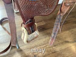 Double J Western Champion Bull Rider Saddle Texas High School Rodeo Assoc 1998