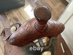 Double J Western Champion Bull Rider Saddle Texas High School Rodeo Assoc 1998