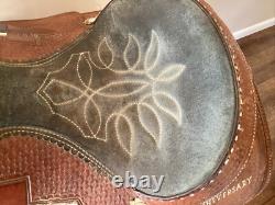 Double J Western Champion Bull Rider Saddle Texas High School Rodeo Assoc 1998