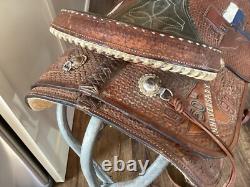 Double J Western Champion Bull Rider Saddle Texas High School Rodeo Assoc 1998