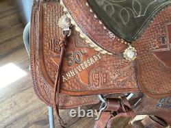 Double J Western Champion Bull Rider Saddle Texas High School Rodeo Assoc 1998