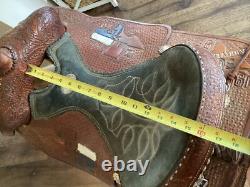 Double J Western Champion Bull Rider Saddle Texas High School Rodeo Assoc 1998