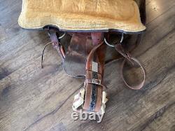 Double J Western Champion Bull Rider Saddle Texas High School Rodeo Assoc 1998