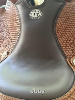 Double T Alpine Crest Roper Saddle 13 Western Horse Full QH Bars Tooled Leather