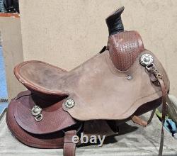 Double T Saddles 7133 16 Western Barrel Racing Saddle