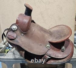 Double T Saddles 7133 16 Western Barrel Racing Saddle