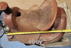 Double T Saddles 7133 16 Western Barrel Racing Saddle