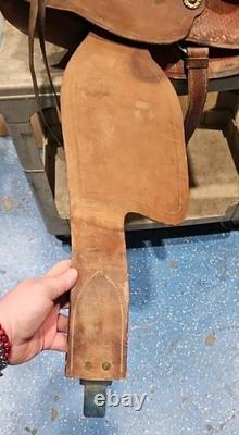 Double T Saddles 7133 16 Western Barrel Racing Saddle