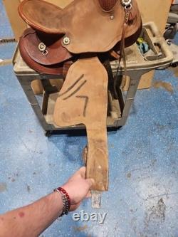 Double T Saddles 7133 16 Western Barrel Racing Saddle