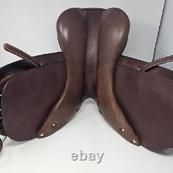 Dover Circuit 15.5 Youth Saddle Brown Leather Western Rodeo