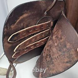 Dover Circuit 15.5 Youth Saddle Brown Leather Western Rodeo