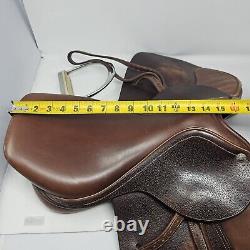 Dover Circuit 15.5 Youth Saddle Brown Leather Western Rodeo