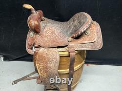 Easy Rider 816 Tool Leather Western Ranch Saddle-Approximately 16