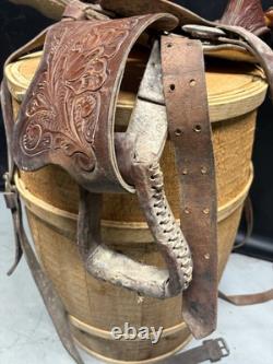 Easy Rider 816 Tool Leather Western Ranch Saddle-Approximately 16