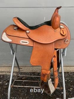 Easy Rider Maker Action Co. Western Saddle- Basketweave- 16- See Description