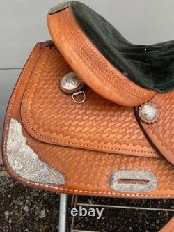 Easy Rider Maker Action Co. Western Saddle- Basketweave- 16- See Description