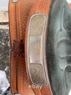 Easy Rider Maker Action Co. Western Saddle- Basketweave- 16- See Description