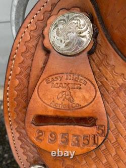 Easy Rider Maker Action Co. Western Saddle- Basketweave- 16- See Description