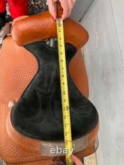 Easy Rider Maker Action Co. Western Saddle- Basketweave- 16- See Description