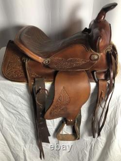 Easy Rider Western Equestrian Leather Horse Saddle 16 Seat # 265261