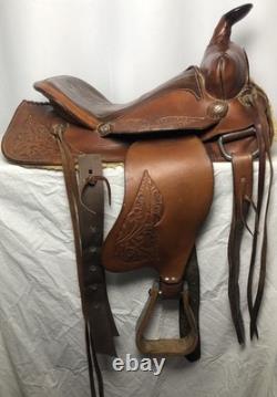 Easy Rider Western Equestrian Leather Horse Saddle 16 Seat # 265261