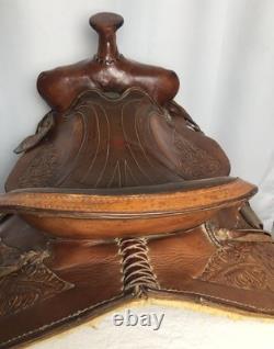 Easy Rider Western Equestrian Leather Horse Saddle 16 Seat # 265261