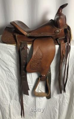 Easy Rider Western Equestrian Leather Horse Saddle 16 Seat # 265261