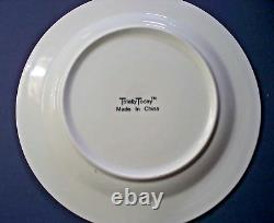 Eight (8) Totally Today Western Cowboy Dinner Plates, 10 1/2, Boots, Saddles