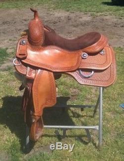 Elite (Silver Mesa) show reining pleasure Saddle 17 padded seat lightly used
